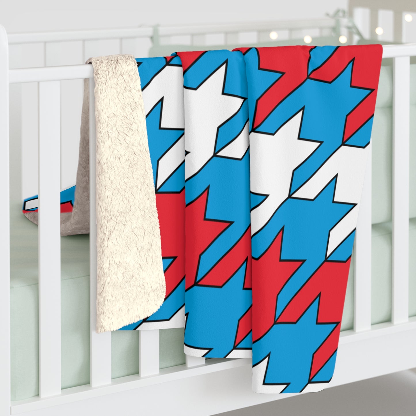 Luxembourg Retro Houndstooth Blanket Throw