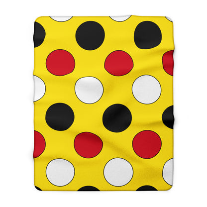 Brunei Darussalam Retro Polka Dots Blanket Throw