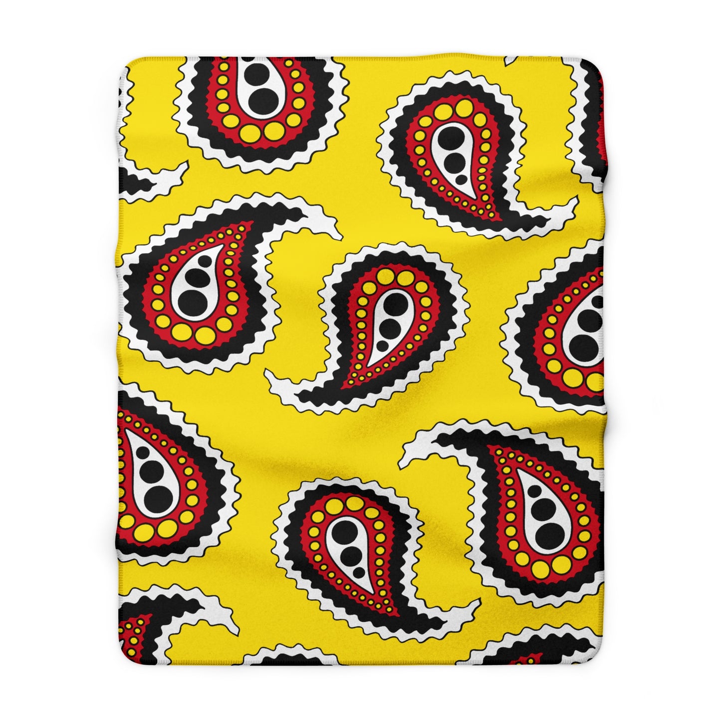 Brunei Darussalam Retro Paisley Blanket Throw