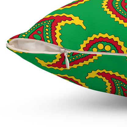 Guinea Bissau Retro Paisley Cushion Pillow