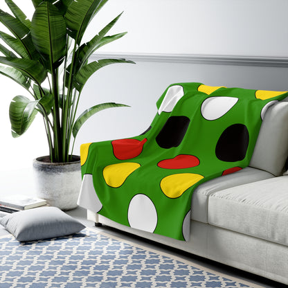 Guyana Retro Polka Dots Blanket Throw