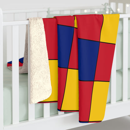 Venezuela Retro Check Blanket Throw