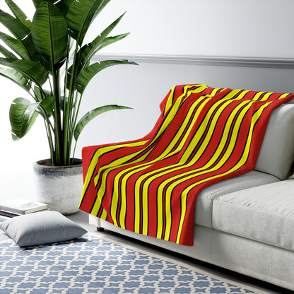 Vietnam Retro Stripes Blanket Throw