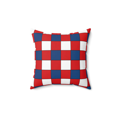 Czechia Retro Check Cushion Pillow