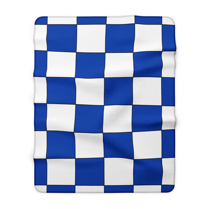 El Salvador Retro Check Blanket Throw