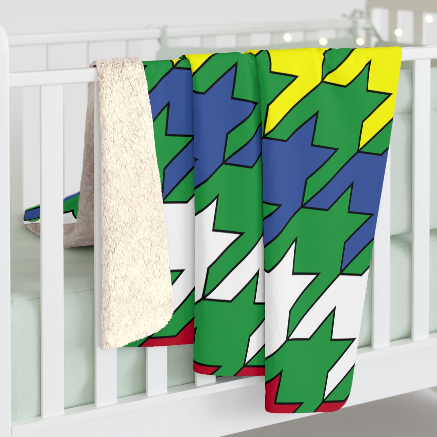 Comoros Retro Houndstooth Blanket Throw