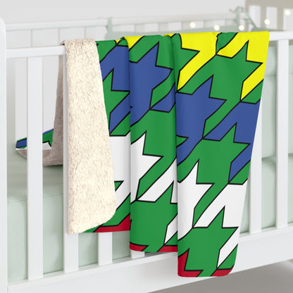 Comoros Retro Houndstooth Blanket Throw