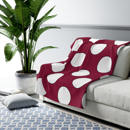 Qatar Retro Polka Dots Blanket Throw