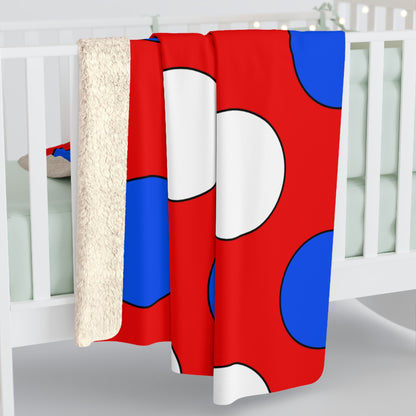 Puerto Rico Retro Polka Dots Blanket Throw