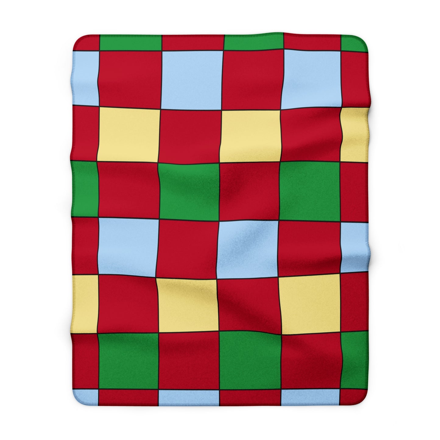 Eritrea Retro Check Blanket Throw