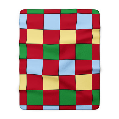 Eritrea Retro Check Blanket Throw