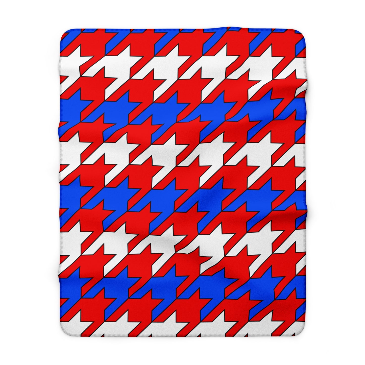 Puerto Rico Retro Houndstooth Blanket Throw