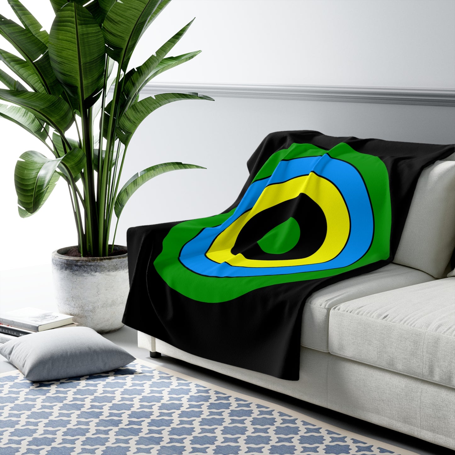 Tanzania Retro Target Blanket Throw