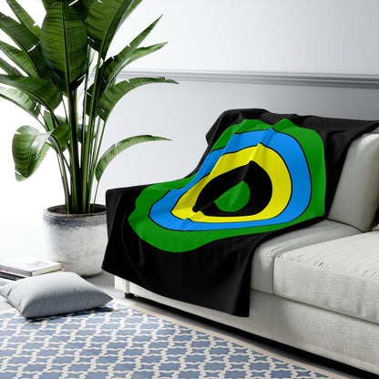 Tanzania Retro Target Blanket Throw