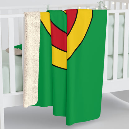 Guinea Bissau Retro Target Blanket Throw