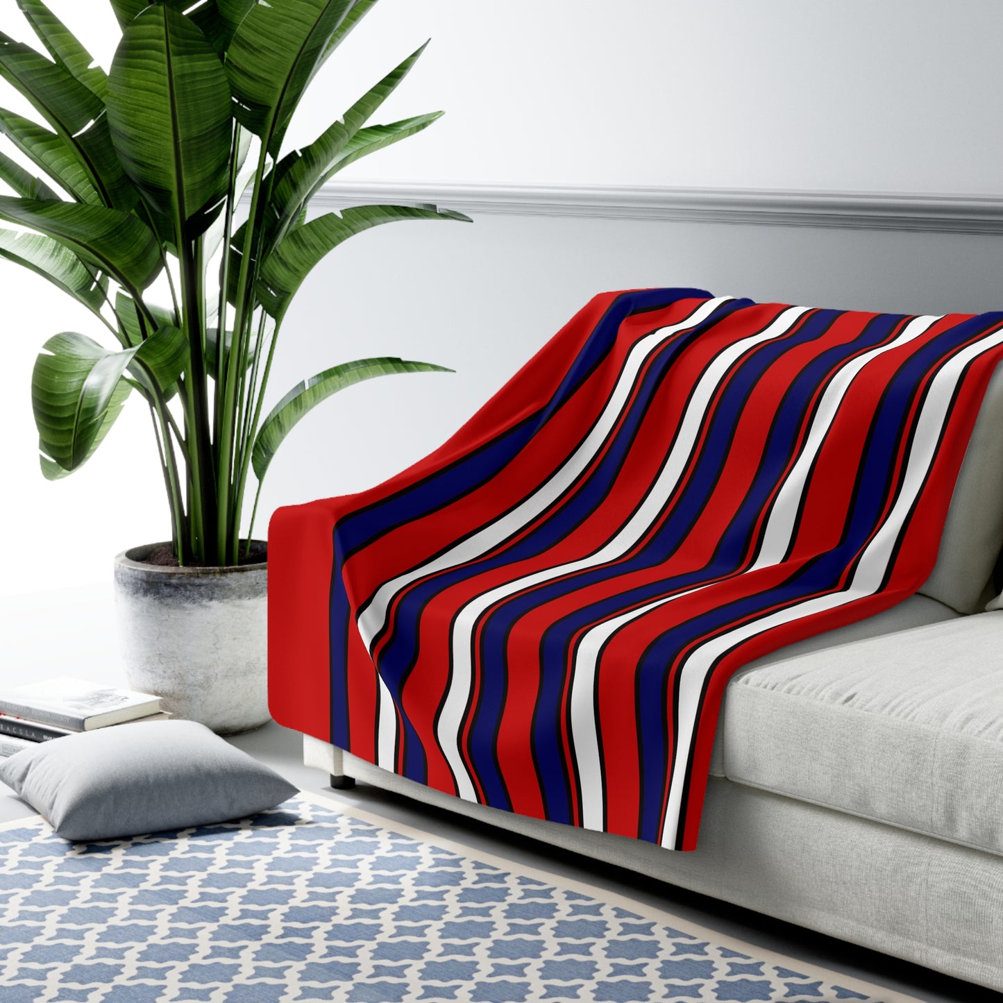 Nepal Retro Stripes Blanket Throw