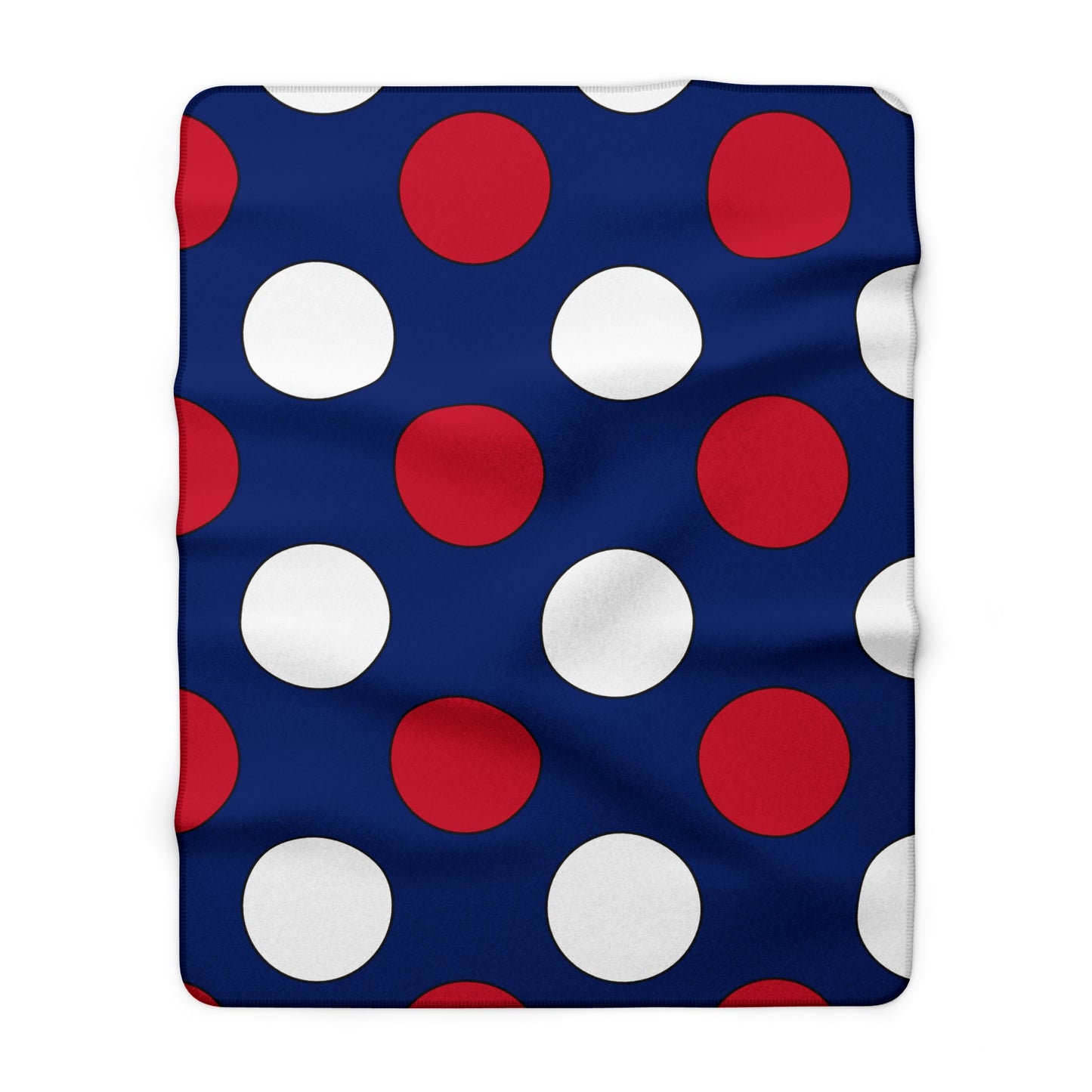 Ascension Island Retro Polka Dots Blanket Throw