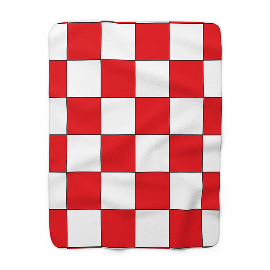 Indonesia Retro Check Blanket Throw