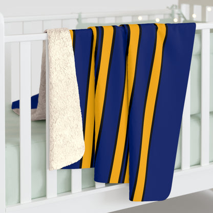 Nauru Retro Stripes Blanket Throw