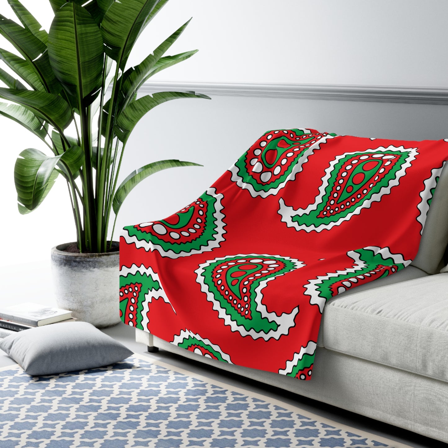 Lebanon Retro Paisley Blanket Throw