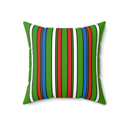 Equatorial Guinea Retro Stripes Cushion Pillow