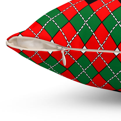 United Arab Emirates Retro Argyle Cushion Pillow