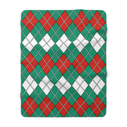 Bulgaria Retro Argyle Blanket Throw