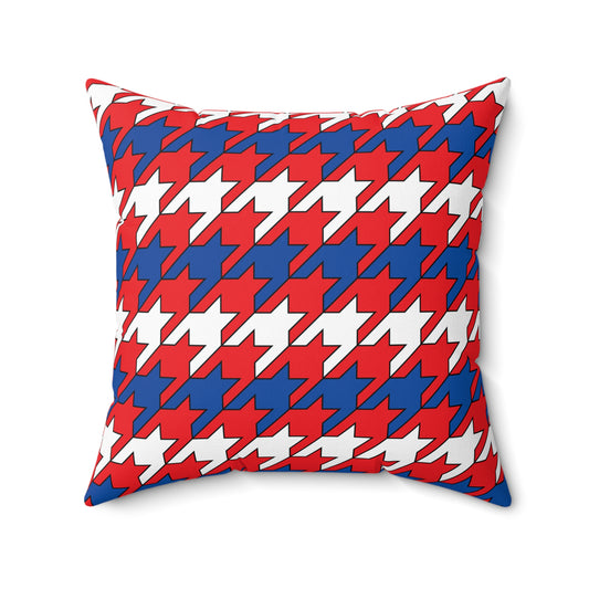 Slovakia Retro Houndstooth Cushion Pillow