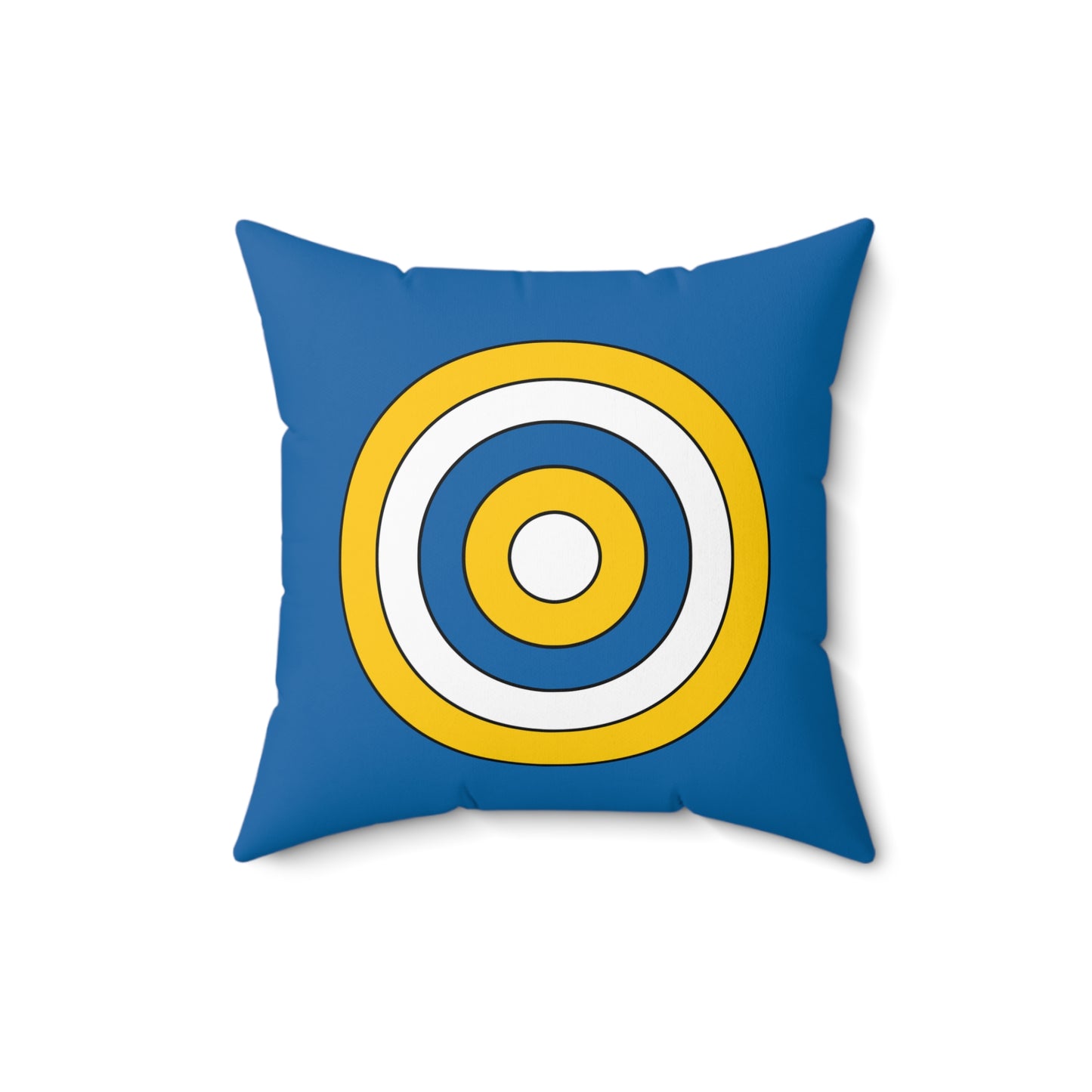 Canary Islands Retro Target Cushion Pillow