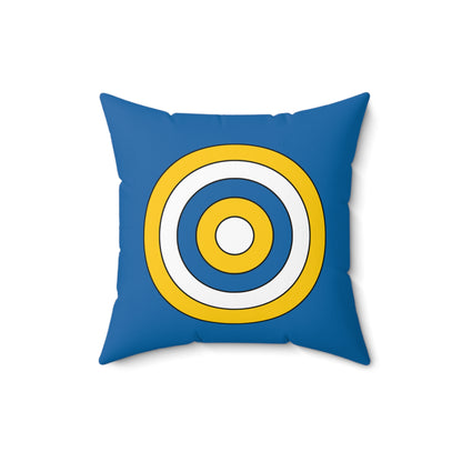 Canary Islands Retro Target Cushion Pillow