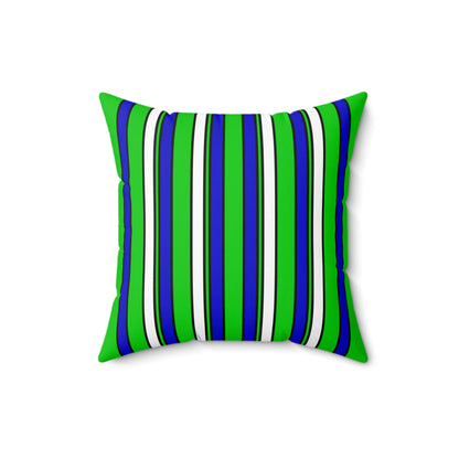 Sierra Leone Retro Stripes Cushion Pillow