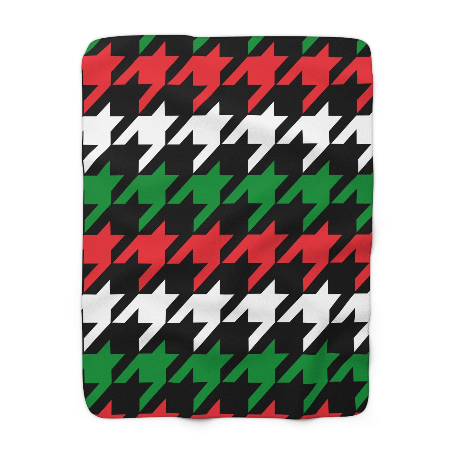 Palestine Retro Houndstooth Blanket Throw