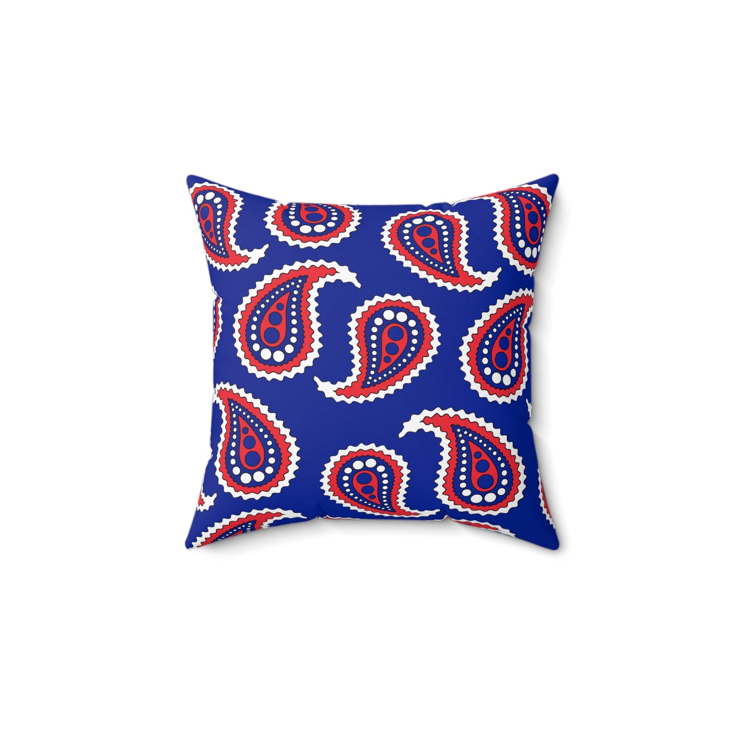 French Southern Territories Retro Paisley Cushion Pillow