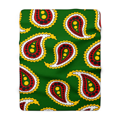 Zimbabwe Retro Paisley Blanket Throw