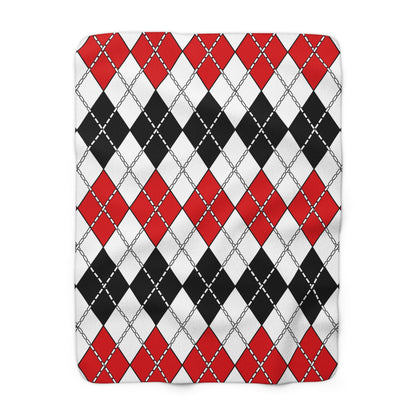 Gibraltar Retro Argyle Blanket Throw