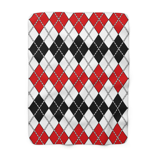 Gibraltar Retro Argyle Blanket Throw