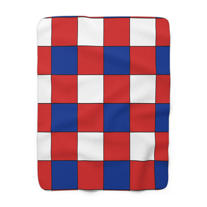 Bouvet Island Retro Check Blanket Throw