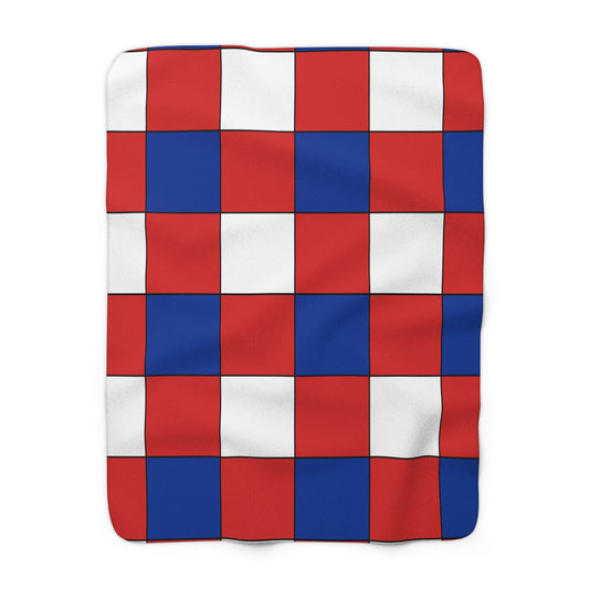 Bouvet Island Retro Check Blanket Throw