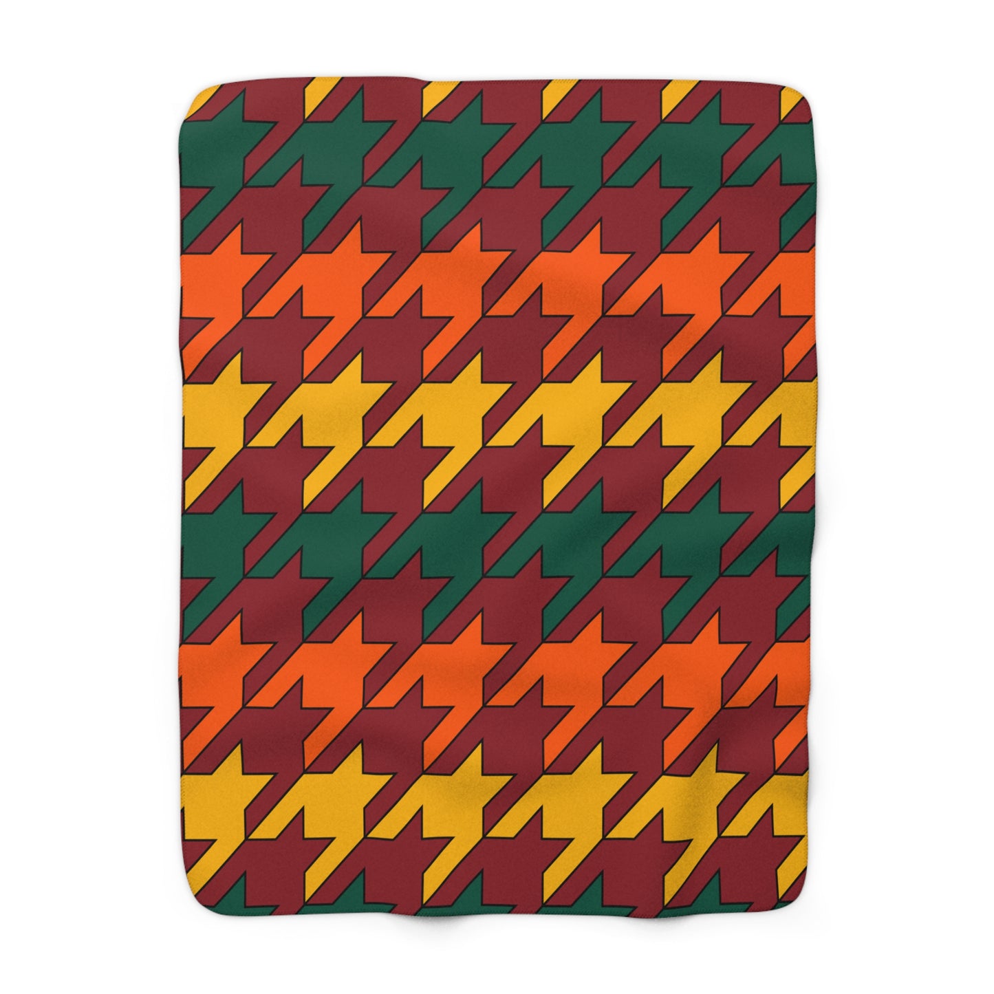 Sri Lanka Retro Houndstooth Blanket Throw