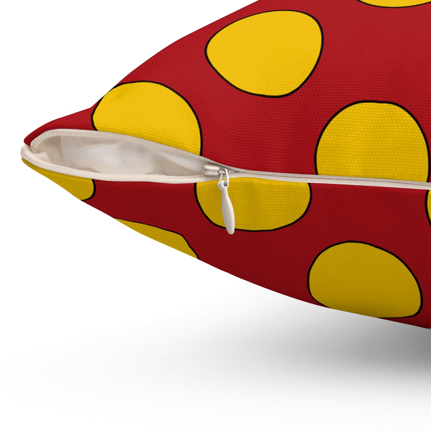 Spain Retro Polka Dots Cushion Pillow