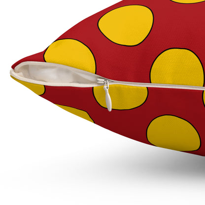 Spain Retro Polka Dots Cushion Pillow