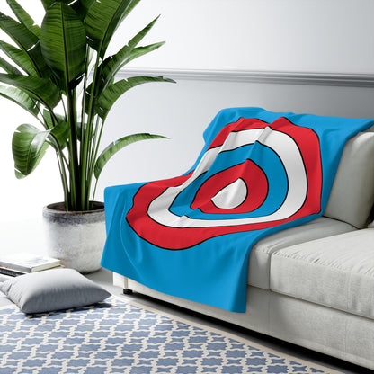 Luxembourg Retro Target Blanket Throw