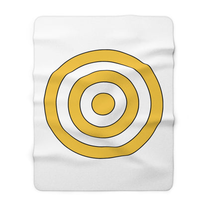 United States Virgin Islands Retro Target Blanket Throw