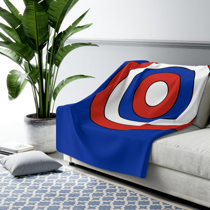 Russia Retro Target Blanket Throw
