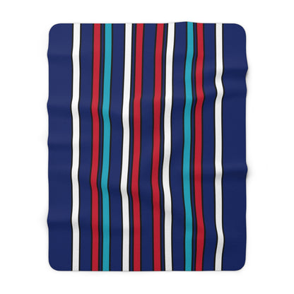 Montserrat Retro Stripes Blanket Throw