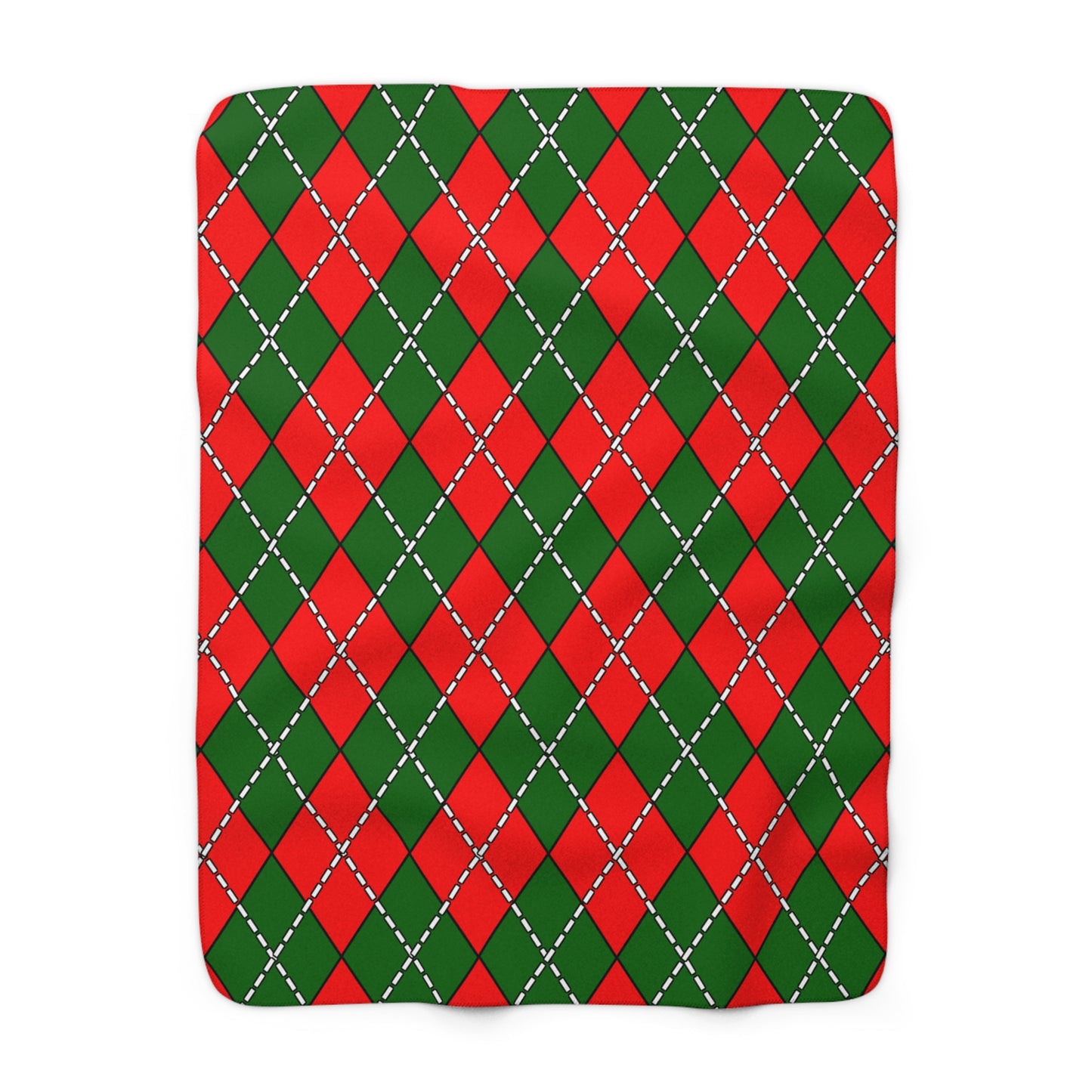 Portugal Retro Argyle Blanket Throw