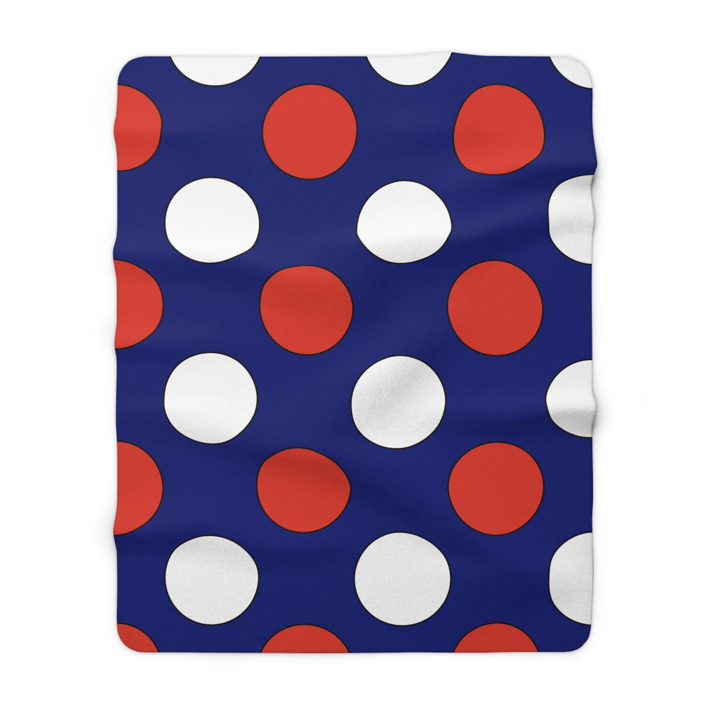 Cabo Verde Retro Polka Dots Blanket Throw