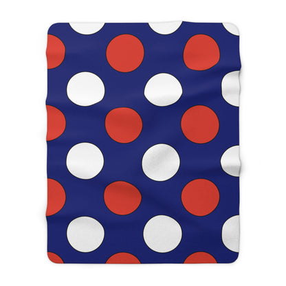 Cabo Verde Retro Polka Dots Blanket Throw