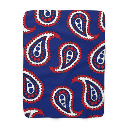 New Zealand Retro Paisley Blanket Throw