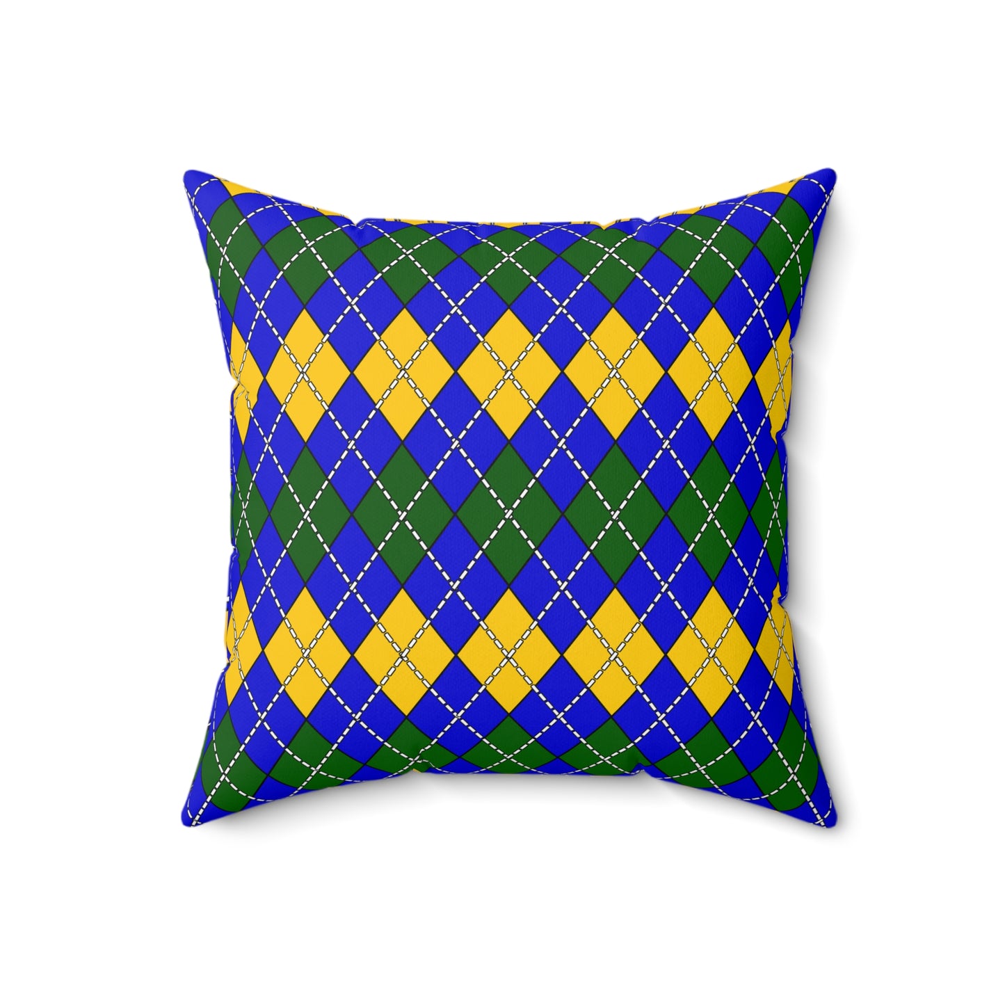 Solomon Islands Retro Argyle Cushion Pillow